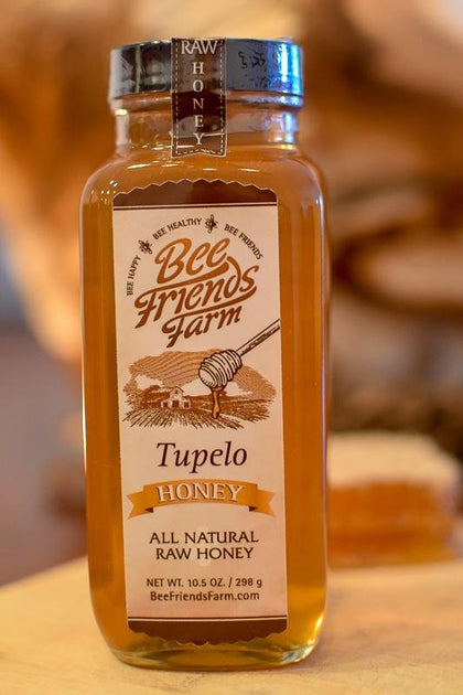 Honey Feast Tupelo Honey - Authentic Florida Honey from Black Gum Tupelo &  Holly Blend, Pure Raw Honey, 12oz - American Honey from Central Florida