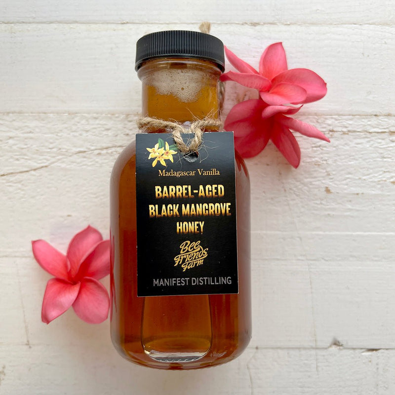 Barrel - Aged Black Mangrove Honey w/ Madagascar Vanilla - Bee Friends Farm
