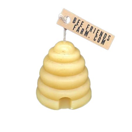 Skep Beehive Beeswax Candle - Bee Friends Farm